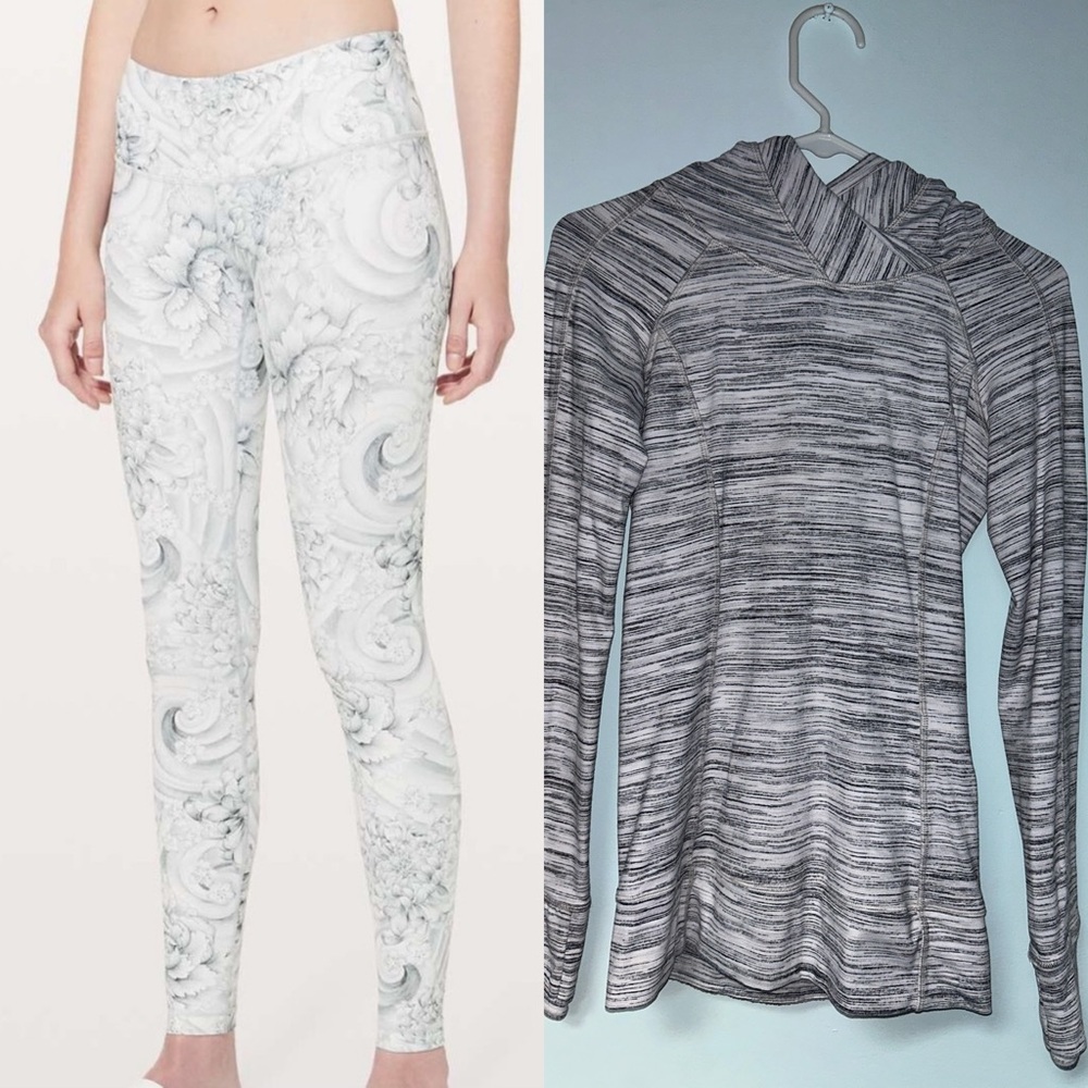 LULULEMON LEGGINGS AND SWEATSHIRT 2FOR1